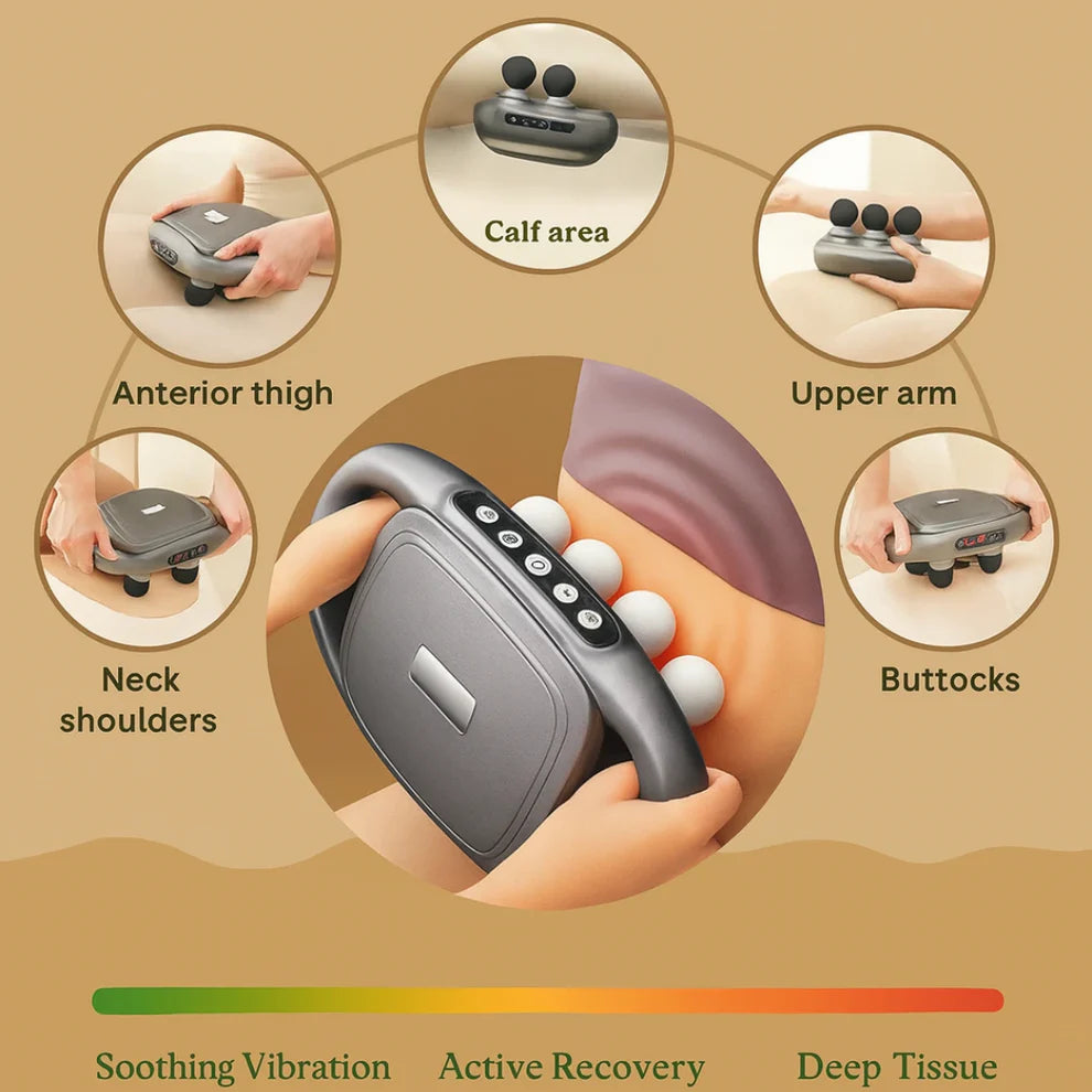 42-Head Deep Tissue Fascia Massage Gun
