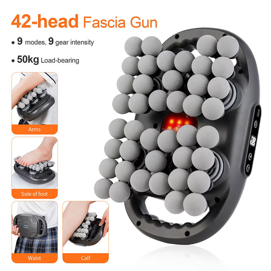 42-Head Deep Tissue Fascia Massage Gun