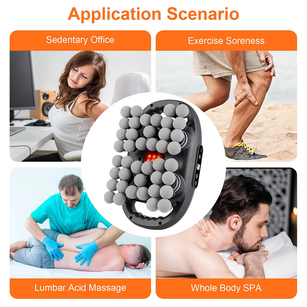 42-Head Deep Tissue Fascia Massage Gun